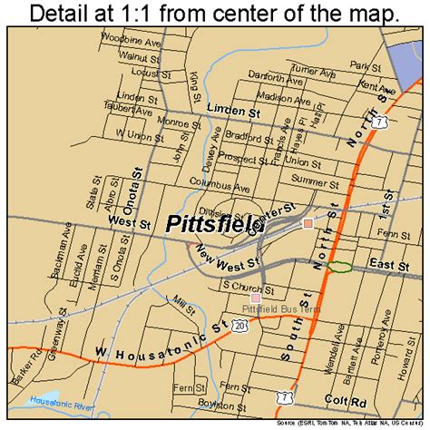 pittsfield ma map|pittsfield mass.